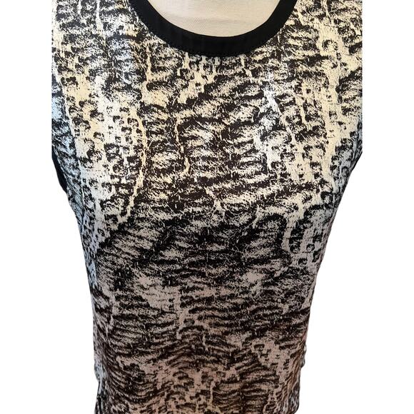 Helmut Lang silk black floral print sleeveless top - Picture 4 of 9